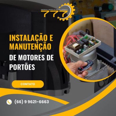 banner de instalação de motores