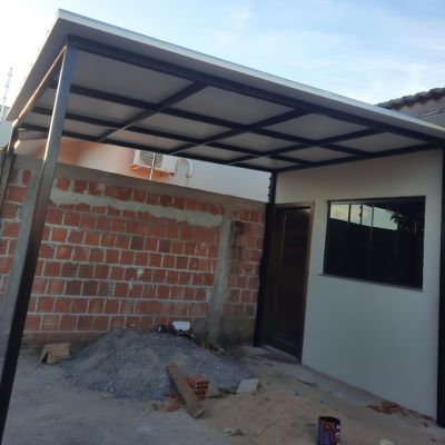 Uma garagem residencial